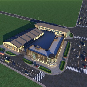 现代 办公楼 商业