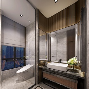 现代 卫生间