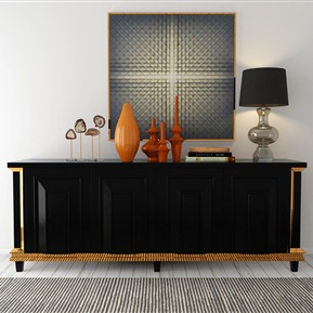 现代 玄关柜 装饰柜组合