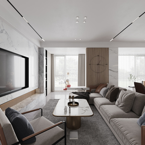 现代 客餐厅 客厅