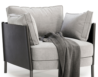 现代 Minotti 单人沙发