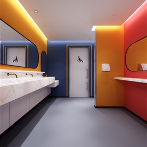 现代 卫生间 公共卫生间