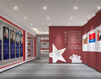 现代 消防展厅 荣誉室 文化墙 发展历程
