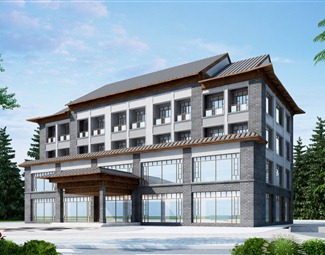新中式 酒店建筑 酒店