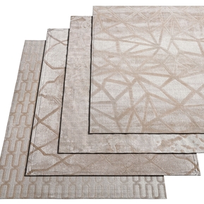 现代 方形地毯 布艺绒毛地毯