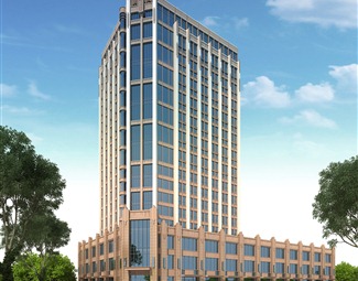 新中式三层公共建筑3d模型下载-3d溜溜网