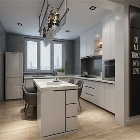 现代 餐厅 客厅餐厅厨房