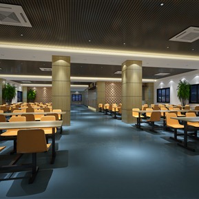现代 餐厅 员工餐厅