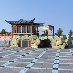 新中式 酒店建筑 酒店