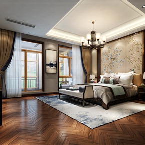 新中式 卧室 主卧