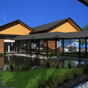 现代 酒店建筑 民宿酒店