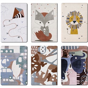 现代 方形地毯 儿童抽象地毯