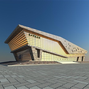 现代 建筑 体育馆篮球馆羽毛球馆