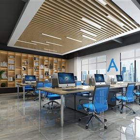 现代 公共办公区 办公区