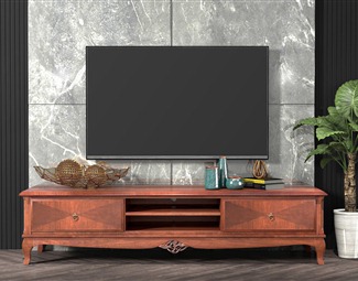 新中式长方形电视柜
