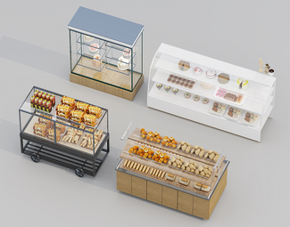 现代 展示柜 蛋糕展柜