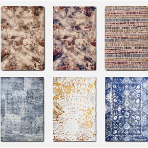 现代 方形地毯 抽象地毯