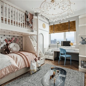 现代 儿童房