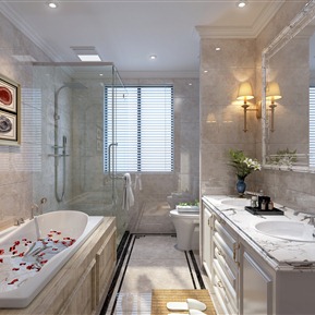 简欧 卫生间 卫浴