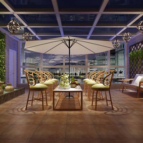 美式 阳光房 顶楼阳台