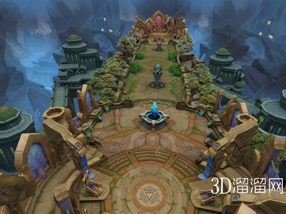 【现代英雄联盟游戏地图3d模型下载】_免费3d模型库下载_1573187018