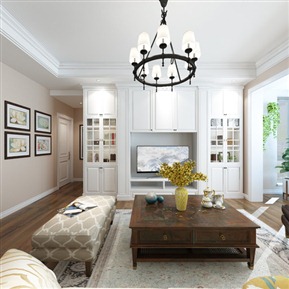 美式 客餐厅 全景