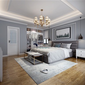 美式 卧室 简美