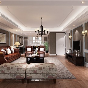 美式 客厅