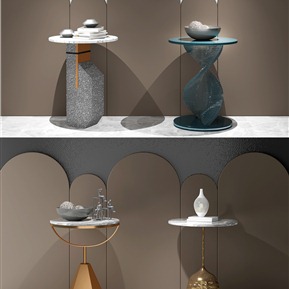 轻奢 边几 边几角几组合