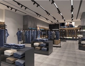 现代现代衣服专卖店