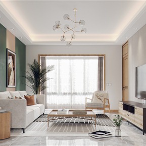 北欧 客餐厅 原木客餐厅