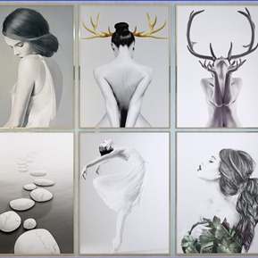 现代 人物画 装饰画 挂画