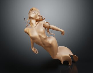 现代 雕塑 美人鱼 雕像 美人鱼雕刻 海兽