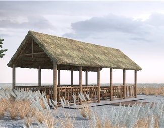 新中式凉亭景观