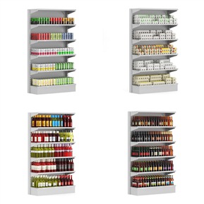 现代 货架 超市货架组合