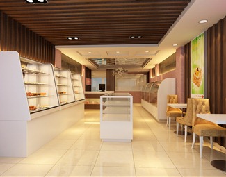 现代 面包店 糕点店