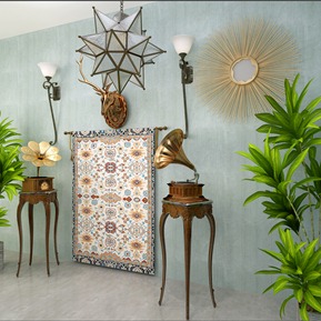 现代 盆栽 留声机 吊灯 墙饰 盆景 壁灯