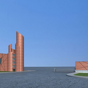 现代 大门 学校大门