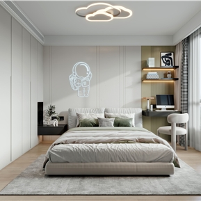 现代 儿童房 卧室儿童房