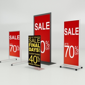 现代 展架 广告架