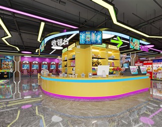 现代 电玩城 电玩城抓娃娃机礼品机吧台扭蛋机