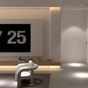 现代 客餐厅 客厅