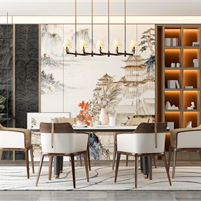 新中式 餐桌椅组合
