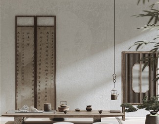 新中式烧水茶台