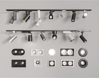 工业loft车展灯架3d模型下载-3d溜溜网