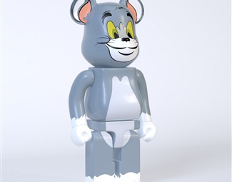 现代熊猫玩偶3d模型