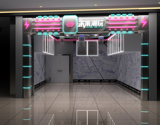 工业LOFT 门头 金属门头