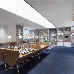 现代 店面 箱包珠宝奢侈品专卖店