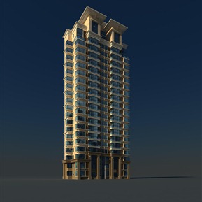 现代 住宅楼 高层住宅楼