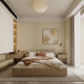 现代 卧室 主卧